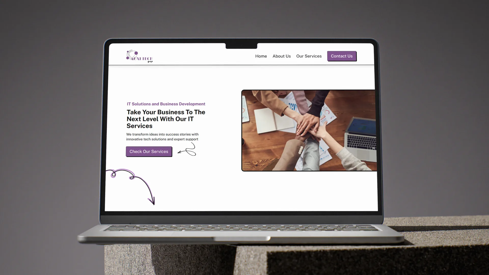 AuxiTechGuys – Digital Agency Website0