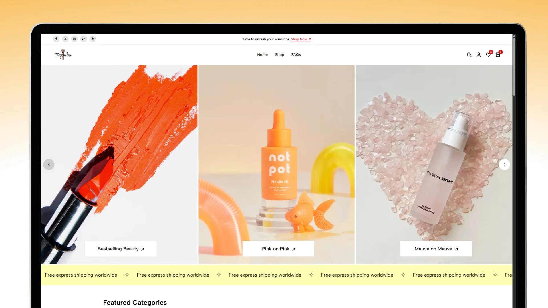 TheGlamLab – Cosmetics E-commerce Store1