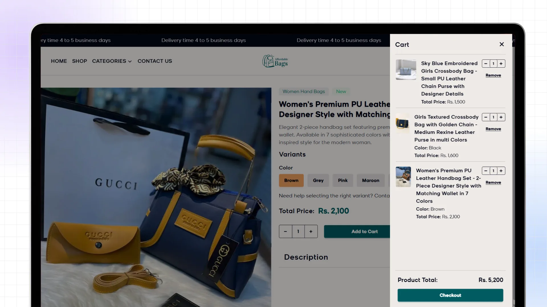 AffordableBags.pk – Next.js E-commerce Platform7