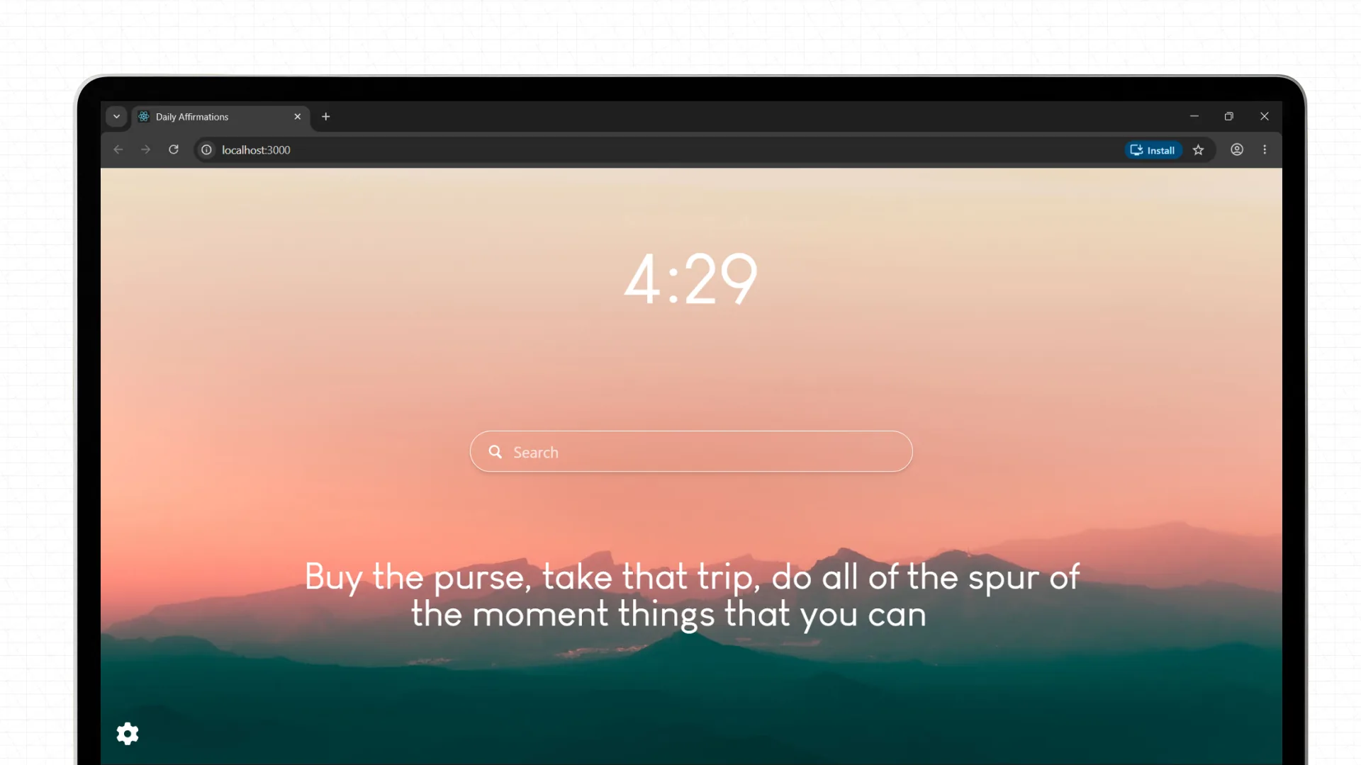 Daily Affirmations – Custom Chrome Extension3